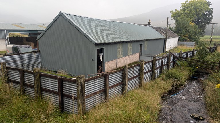 A shed on a farm