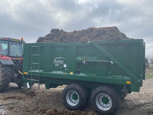 Muck in trailer