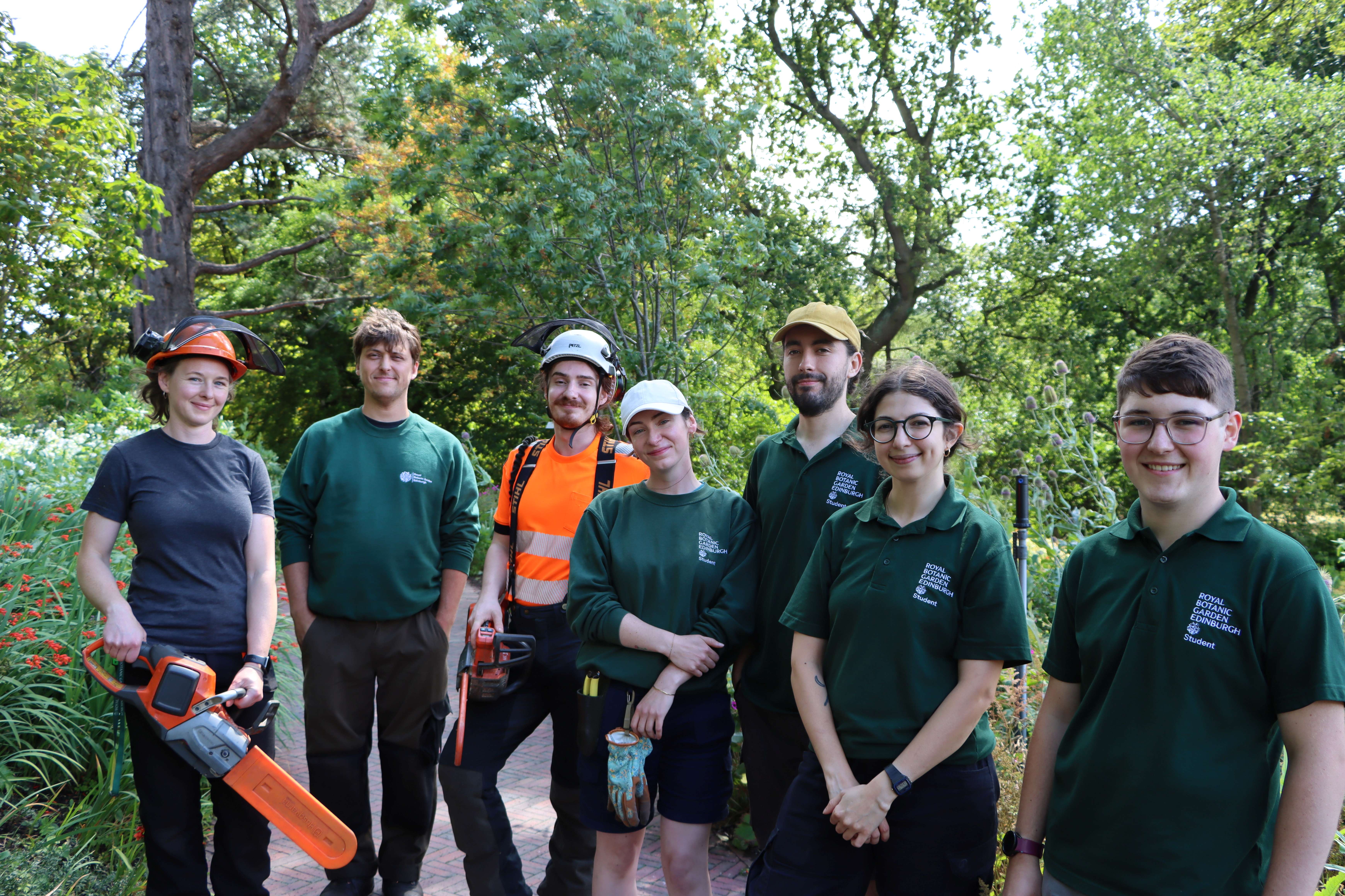 A group of gardeners smiling